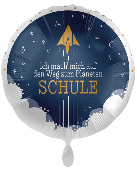 Folienballon - Planet Schule - ø 43cm